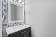 5732 Brown Pelican Lane, Wilmington, NC 28409 — 4-bedroom home in Kaylies Cove, Wilmington, NC, photo 16 of 38: 15_1st floor hallway bathroom