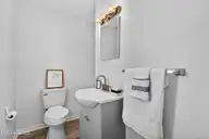209 Cardinal Road, Jacksonville, NC 28546 — 3-bedroom home in Cardinal Village, Jacksonville, NC, photo 15 of 26: Primary Bath