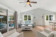 118 Periwinkle Drive, Emerald Isle, NC 28594 — 3-bedroom home in Shell Cove, Emerald Isle, NC, photo 8 of 39: 8 Living room, upstairs