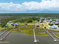 210 42 Waterway Drive, Sneads Ferry, NC 28460 — waterfront lot in Golden Acres, Sneads Ferry, NC, photo 21 of 23: 208 and 210 Waterway Drive - Aerials - E