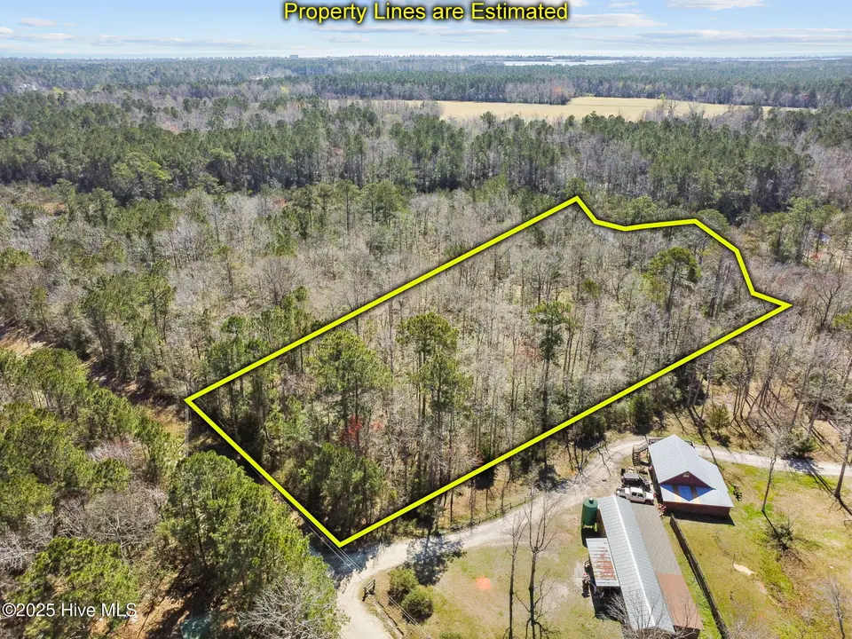 310 Clearview Drive, Holly Ridge, NC 28445 — waterfront lot in Mainlander Estates, Holly Ridge, NC, photo 1 of 23: Ariel Photo