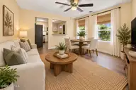 2707 Alabama Avenue, New Bern, NC 28560 — 2-bedroom home in Oakside, New Bern, NC, photo 15 of 54: AI mock up of living room