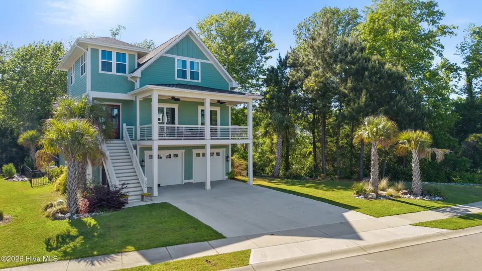 352 Summerhouse Drive, Holly Ridge, NC 28445 — 4-bedroom waterfront home in Summerhouse On Everett Bay, Holly Ridge, NC, photo 1 of 80: DJI_20260421162141_0041_D