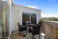 650 Salter Path Road 303, Pine Knoll Shores, NC 28512 — 2-bedroom waterfront condo in Ocean Bay Villas, Pine Knoll Shores, NC, photo 12 of 43: Back Deck