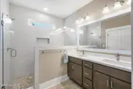 725 Wharton Avenue, Wilmington, NC 28412 — 3-bedroom home in Riverlights, Wilmington, NC, photo 20 of 63: Primary Bathroom