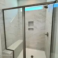 2012 Red Woodpeckers Court, Leland, NC 28451 — 3-bedroom home in Terrapin, Leland, NC, photo 14 of 23: Primary Shower