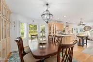 415 Hillcrest Drive, Morehead City, NC 28557 — 4-bedroom home in Brandywine Bay, Morehead City, NC, photo 8 of 61: Open dining room