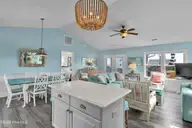 600-A N Anderson Boulevard, Topsail Beach, NC 28445 — 4-bedroom waterfront home in Topsail Beach, Topsail Beach, NC, photo 10 of 42: Kitchen, Top Floor