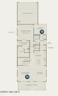 5327 Folklore Way, Wilmington, NC 28412 — 3-bedroom home in Riverlights, Wilmington, NC, photo 2 of 9: Royston Floorplan