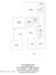 117 W Chelsea Court, Southern Pines, NC 28387 — 3-bedroom condo in Mid South Club, Southern Pines, NC, photo 2 of 43: First Floor Plan