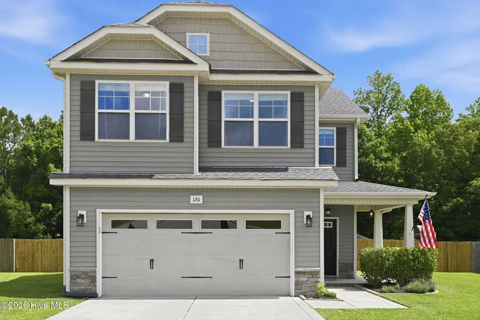 120 Mittams Point Drive, Jacksonville, NC 28546 — 4-bedroom home in Towne Pointe, Jacksonville, NC, photo 1 of 55: Welcome to Towne Pointe