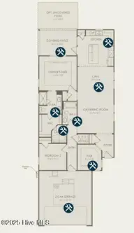 5943 Moonshell Loop, Wilmington, NC 28412 — 2-bedroom home in Riverlights, Wilmington, NC, photo 2 of 19: Compass Floorplan