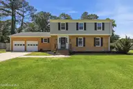 14 Tanglewood Drive, Elizabeth City, NC 27909 — 5-bedroom home in Tanglewood, Elizabeth City, NC, photo 1 of 66: Front View