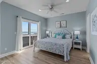 418 New River Inlet Road, North Topsail Beach, NC 28460 — 7-bedroom waterfront home in Royal Dunes, North Topsail Beach, NC, photo 19 of 62: First Level Bedroom #4