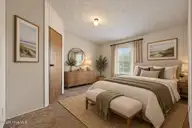 319 Honey Hill Drive, Hallsboro, NC 28442 — 3-bedroom manufactured home, Hallsboro, NC, photo 19 of 34: Warm Neutral Coastal Bedroom