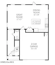 1103 Hanson Drive, Leland, NC 28451 — 3-bedroom home in East Lake, Leland, NC, photo 19 of 20: The Garrett Floorplan - Main Floor