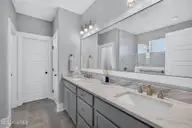 8110 Manassas Lake Lane, Leland, NC 28451 — 3-bedroom home in Brunswick Forest, Leland, NC, photo 22 of 69: Primary Bathroom