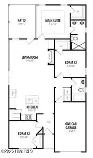 181 Bullseye Court, Middlesex, NC 27557 — 3-bedroom home in Archers Park, Middlesex, NC, photo 6 of 6: Garland floorplan