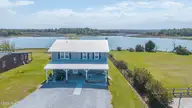 252 Shell Rock Landing Road, Hubert, NC 28539 — 3-bedroom waterfront home, Hubert, NC, photo 11 of 62: 252 shell rock _ Drone (11 of 12)