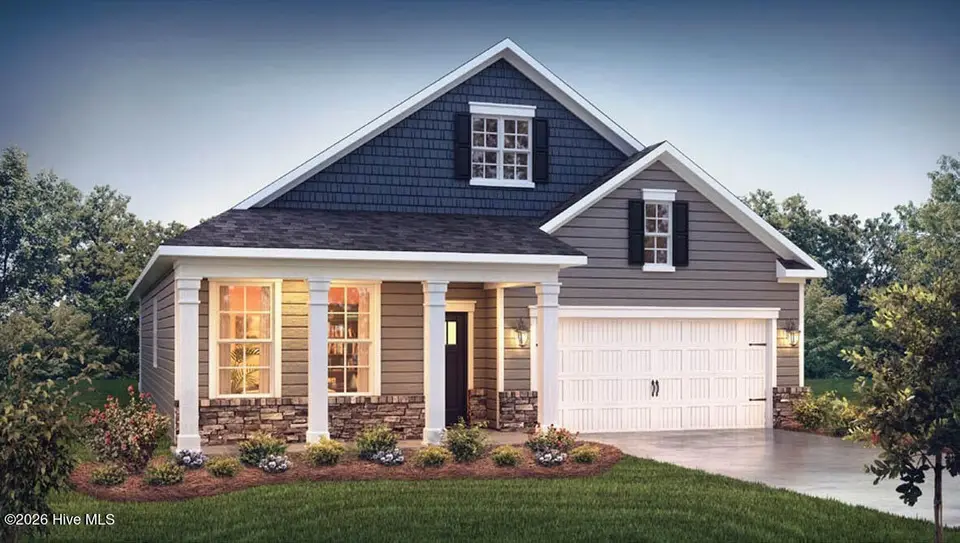 7009 Bayberry Park Drive, New Bern, NC 28562 — 5-bedroom home in Carolina Colours, New Bern, NC, photo 1 of 18: Dover Rendering C3
