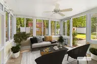 3803 Galantis Drive, Morehead City, NC 28557 — 2-bedroom condo in Woodland Park Condo, Morehead City, NC, photo 4 of 38: Sun room off of living space