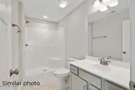122 Loren Road, Hubert, NC 28539 — 2-bedroom townhome in Jack's Branch Townhomes, Hubert, NC, photo 13 of 20: Primary Bathroom