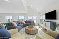 7313 Ocean Drive, Emerald Isle, NC 28594 — 5-bedroom waterfront home in Oakland Hills, Emerald Isle, NC, photo 4 of 66: Living Area