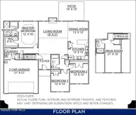 4010 Bluewater Boulevard, New Bern, NC 28562 — 3-bedroom home in Bluewater Rise, New Bern, NC, photo 2 of 12: Floor Plan 693-AV