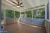 110 Bristol Lane, Havelock, NC 28532 — 3-bedroom home in Westbrooke, Havelock, NC, photo 24 of 41: Screen Porch