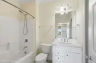 105 Winston Avenue Unit A, Atlantic Beach, NC 28512 — 2-bedroom condo in Triple Ess Shores, Atlantic Beach, NC, photo 10 of 37: 2nd Floor Full Bath