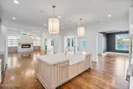 515 Martin Livestock Road, Princeton, NC 27569 — 5-bedroom waterfront home in Lakeview Estates, Princeton, NC, photo 14 of 52: DSC04748-Kithcen and Living room water v