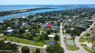 213 Elm Street, Beaufort, NC 28516 — 2-bedroom home in Hammock Property, Beaufort, NC, photo 12 of 16: Drone 1 w marker