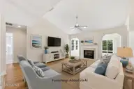 1007 Barkentine Drive, New Bern, NC 28560 — 3-bedroom home in Fairfield Harbour, New Bern, NC, photo 4 of 60: Living Room with AI generated Furnishing