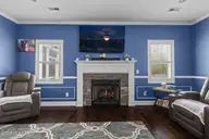 151 Foggy River Way, Jacksonville, NC 28540 — 4-bedroom home in The Bluffs On New River, Jacksonville, NC, photo 12 of 34: Gas Fireplace