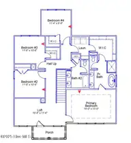 6830 Fellowship Drive, Leland, NC 28451 — 5-bedroom home in Grand Park, Leland, NC, photo 3 of 49: Edisto 50 2nd floor
