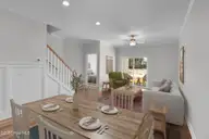 227 Cline Way Unit 103, Beaufort, NC 28516 — 3-bedroom townhome in 1809 Live Oak, Beaufort, NC, photo 4 of 43: Open Concept Dining and Living Area