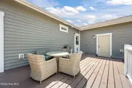 206 W Azalea Drive, Holly Ridge, NC 28445 — 3-bedroom home in Neighborhoods of Holly Ridge, Holly Ridge, NC, photo 19 of 23: Back Deck