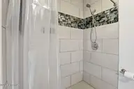101 Shilou Drive, Pikeville, NC 27863 — 3-bedroom home in Sparrow Point, Pikeville, NC, photo 22 of 34: 101 Shilou Dr-Primary Bath Shower