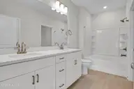 2193 Star Shower Way, Leland, NC 28451 — 4-bedroom townhome in Grand Park, Leland, NC, photo 16 of 50: Primary Bathroom