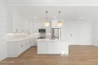 805 Mulberry Street 106, Beaufort, NC 28516 — 2-bedroom condo in 805 Mulberry, Beaufort, NC, photo 8 of 24: Kitchen with Island