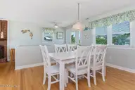 6301 Ocean Drive, Emerald Isle, NC 28594 — 6-bedroom waterfront home, Emerald Isle, NC, photo 7 of 43: dining room