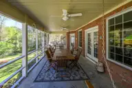 1996 Hoods Creek Drive, New Bern, NC 28562 — 3-bedroom waterfront home, New Bern, NC, photo 4 of 70: Screened Porch with Water Views