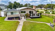 102 Shoreline Drive, Atlantic Beach, NC 28512 — 2-bedroom waterfront home in Bogue View Shores, Atlantic Beach, NC, photo 23 of 29: Backyard View