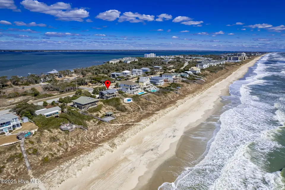 1819 Salter Path Road, Indian Beach, NC 28512 — 5-bedroom waterfront home in Roosevelt Estate, Indian Beach, NC, photo 1 of 58: Oceanfront home in Indian Beach