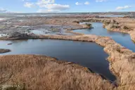 27 Hunter Heath Drive, North Topsail Beach, NC 28460 — waterfront lot in Ashe Island Farm, North Topsail Beach, NC, photo 12 of 21: Aerial View