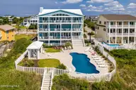4803 Ocean Drive, Emerald Isle, NC 28594 — 10-bedroom waterfront home, Emerald Isle, NC, photo 1 of 78: Pool Area