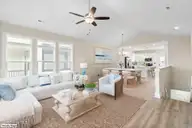 207 Shell Road 3a, Surf City, NC 28445 — 4-bedroom waterfront townhome in Dune Ridge, Surf City, NC, photo 12 of 71: 9_Living Room_dining_Kitchen_final