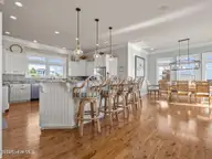 6414 Ocean Drive, Emerald Isle, NC 28594 — 5-bedroom waterfront home in Sea Crest, Emerald Isle, NC, photo 15 of 56: Kitchen and dining area