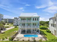 109 Ocean Bluff Drive, Indian Beach, NC 28512 — 6-bedroom waterfront home in Ocean Bluff, Indian Beach, NC, photo 4 of 57: Rear Elevation