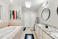 3808 Rainbow Street, Greenville, NC 27834 — 4-bedroom home in Shamrock, Greenville, NC, photo 14 of 56: primary bath